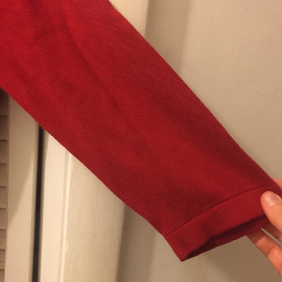 Hillard & Hanson Red Half Sleeve Cardigan - Picture 4 of 5